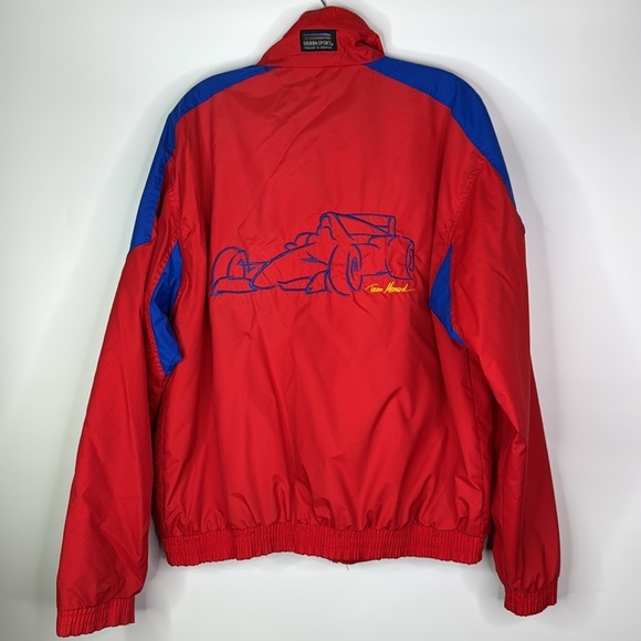 Vintage Team Menard Red Lightweight Racing Jacket Size Medium - Picture 4 of 11